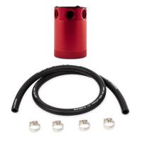 Mishimoto - Mishimoto Compact Baffled Oil Catch Can 3-Port - Red - Image 2