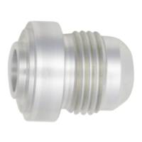 DeatschWerks - DeatschWerks 8AN Male Flare with Aluminum Weld On Fitting - Anodized Raw Aluminum - Image 1