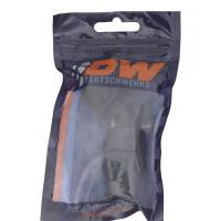 DeatschWerks - DeatschWerks 10AN Female Swivel 45-Degree Hose End PTFE (Incl Olive Insert) - Anodized Matte Black - Image 1