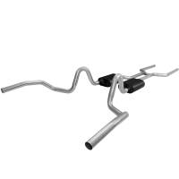 Flowmaster 68-72 Gm American Thunder Header-Back System 409S - Dual Rear Exit