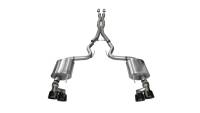 CORSA Performance - Corsa 2015-2017 Ford Mustang GT 5.0 3in Cat Back Exhaust Black Quad Tips (Sport) - Image 1