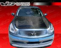 VIS Racing - VIS Racing Carbon Fiber Hood OEM Style for Infiniti G37 4DR 09-13 - Image 1