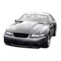 VIS Racing - VIS Racing Carbon Fiber Hood Cowl Induction Style for Ford MUSTANG 2DR 99-04 - Image 3