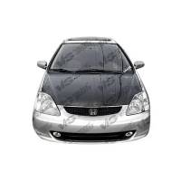 VIS Racing - VIS Racing Carbon Fiber Hood OEM Style for Honda Civic (Si) Hatchback 02-05 - Image 2