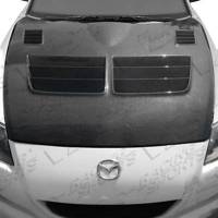 VIS Racing - VIS Racing Carbon Fiber Hood Razor Style for Mazda RX8 2DR 04-11 - Image 1