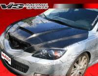 VIS Racing - VIS Racing Carbon Fiber Hood M Speed Style for Mazda 3 Hatchback 04-09 - Image 2