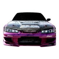 VIS Racing - VIS Racing Carbon Fiber Hood Invader Style for Nissan 240SX 2DR 97-98 - Image 1