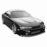 VIS Racing - VIS Racing Carbon Fiber Hood Invader Style for Nissan 240SX 2DR 95-96 - Image 2