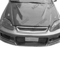 VIS Racing - VIS Racing Carbon Fiber Hood Invader Style for Volkswagen Golf 3 2DR & 4DR 93-98 - Image 1