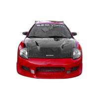 VIS Racing - VIS Racing Carbon Fiber Hood Invader Style for Mitsubishi Eclipse 2DR 00-05 - Image 1