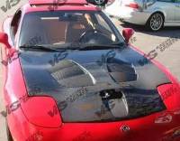 VIS Racing - VIS Racing Carbon Fiber Hood Fuzion Style for Mazda RX7 2DR 93-96 - Image 3
