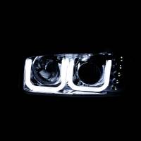 ANZO Headlights, Tail Lights and More  - ANZO 1999-2006 Gmc Sierra 1500 Projector Headlights w/ U-Bar Chrome - Image 2