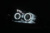 ANZO Headlights, Tail Lights and More  - ANZO 2005-2006 Acura Rsx Projector Headlights w/ Halo Black - Image 2
