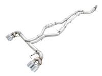 AWE 2019+ BMW M340i (G20) Track Edition Exhaust - Quad Chrome Silver Tips