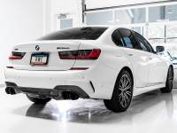 AWE Tuning - AWE 2019+ BMW M340i (G20) Non-Resonated Touring Edition Exhaust - Quad Diamond Black Tips - Image 5