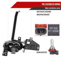 Spec'D Tuning Products - Spec-D 2008-2010 Honda Accord 2DR Coupe H11 Fog Lights Kit (Chrome Housing/Smoke Lens) - Image 6