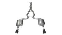 CORSA Performance - Corsa 2015-2017 Ford Mustang GT Fastback 5.0 3in Xtreme Cat Back Exhaust w/ Dual Black 4.5in Tips - Image 1