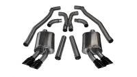 CORSA Performance - Corsa 2012-2015 Chevrolet Camaro Coupe ZL1 6.2L V8 Black Sport Cat-Back + XO Exhaust - Image 1