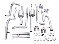 AWE Tuning - AWE 4th Gen GM 1500 6.2L 0FG Catback Split Rear Exit (w/ Bumper Cutouts) - Quad Chrome Tips - Image 16