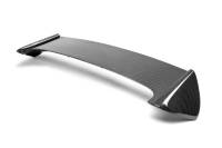 Seibon Carbon - Seibon 08-11 Subaru WRX/STi Hatchback STI-Style Carbon Fiber Rear Spoiler w/ LED Light Included - Image 1
