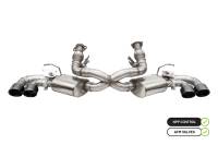 Corsa 2020-25 Corvette C8 3in Valved Cat-Back 4.5in Blk Quad Tips - Fits Factory Perf Exhaust w/ AFM