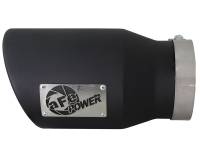 aFe Power (Advanced FLOW Engineering) - aFe MACHForce XP 5in 304 Stainless Steel Exhaust Tip 5 In x 7 Out x 12L in Bolt On Right - Black - Image 2