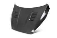 Seibon Carbon - Seibon 15-16 Ford Focus TS-Style Gloss Finish Carbon Fiber Hood - Image 1
