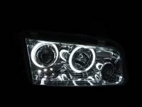 ANZO Headlights, Tail Lights and More  - ANZO 2006-2010 Dodge Charger Projector Headlights w/ Halo Chrome (CCFL) - Image 2