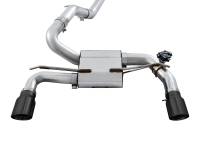 AWE Ford Focus RS SwitchPath Cat-back Exhaust - Diamond Black Tips