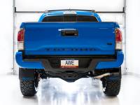 AWE Tuning - AWE 16-22 Toyota Tacoma 0FG Catback Exhaust w/ BashGuard - Dual Diamond Black Tips - Image 16
