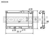 Koyorad Cooling Systems - Koyo HH Series Aluminum Radiator + N-FLO 93-95 Mazda RX-7 1.3L ROT (MT) - Image 2