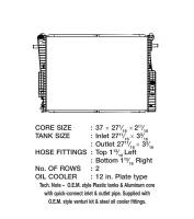 CSF Radiators - CSF 08-10 Ford F-250 Super Suty 6.4L OEM Plastic Radiator - Image 2