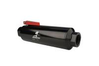 Aeromotive - Aeromotive In-Line AN-12 Filter w/Shutoff Valve 100 Micron SS Element - Black Anodize Finish - Image 3