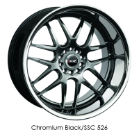 XXR Wheel Rim 526 18X9 5x114.3/5x120 ET25 73.1CB Chromium Black / SSC