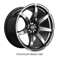 XXR Wheel Rim 560 18x8.5 5x100/5x114.3 ET35 73.1CB Chromium Black