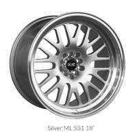 XXR Wheel Rim 531 18X8.5 5x112/5x120 ET35 72.56CB Hyper Silver / ML