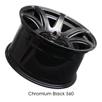 XXR Wheels - XXR Wheel Rim 560 18x8.5 5x100/5x114.3 ET20 73.1CB Chromium Black - Image 2