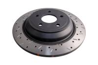 DBA 2016-2017 Ford Focus RS Rear Drilled & Slotted 4000 Series Rotor