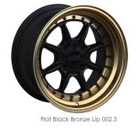 XXR Wheel Rim 002.5 15X8 4x100/4x114.3 ET20 73.1CB Flat Black / Bronze Lip