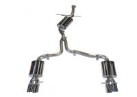 AWE Audi B8 A5 2.0T Touring Edition Exhaust - Quad Outlet Polished Silver Tips