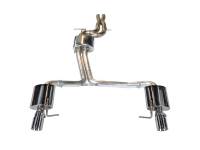 AWE Audi C7 A6 3.0T Touring Edition Exhaust - Dual Outlet Chrome Silver Tips