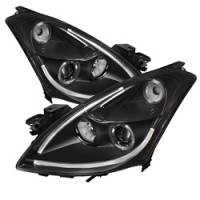 Spyder Auto - Spyder Nissan Altima 4Dr 10-12 Projector Headlights Light DRL LED Halo Blk PRO-YD-NA104D-LTDRL-BK - Image 1