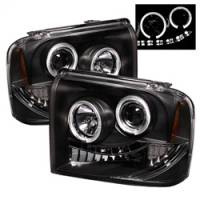 Spyder Auto - Spyder Ford F250/350/450 Super Duty 05-07 Projector Headlights LED Halo- LED Blk PRO-YD-FS05-HL-BK - Image 2
