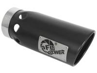 aFe Power (Advanced FLOW Engineering) - aFe Large Bore-HD 4in 409SS DPF-Back Exhaust System w/Black Tip 20 GM Diesel Trucks V8-6.6L (td) L5P - Image 2
