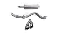 CORSA Performance - Corsa 15-20 Ford F-150 5.0L V8 (Super Crew Cab) Polished Sport Single Side Dual 4in Tips CB Exhaust - Image 1