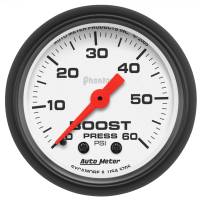 AutoMeter Phantom 52mm 0-60 PSI Mechanical Boost Gauge