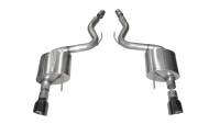 CORSA Performance - Corsa 2015-2017 Ford Mustang GT 5.0 3in Axle Back Exhaust Black Dual 4.5in Tip Sport - Image 1
