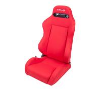 NRG Innovations - NRG Innovations Sport Seats (Pair) Type-R Cloth w/NRG Logo - Red w/Red Stitch - Image 1