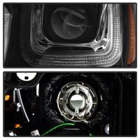 Spyder Auto - Spyder Volkswagen Golf VII 14-16 Projector Headlights DRL LED Blk Stripe Blk PRO-YD-VG15-BLK-DRL-BK - Image 2