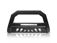 Armordillo - Armordillo 1992-1999 Chevy Suburban AR Series Bull Bar W/LED - Matte Black W/Aluminum Skid Plate - Image 2